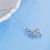 Thumbnail: 1PC S925 Sterling Silver Hollow Love Pendant Necklace Romantic Style Jewelry Mo