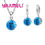 Thumbnail: Jewelry Gift Set Cubic Zircon 925 Sterling Silver Color Pendant Necklace Neckla