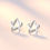 Thumbnail: 925 Sterling Silver New High-quality Fashion Crystal Zircon Jewelry Star Stud E