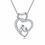 Thumbnail: Zirconia Heart Pendant: Mother's Day Necklace