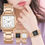 Thumbnail: Ultimate Women's Quartz Watch - Chic Square Casual Business Design with Durable