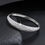 Thumbnail: Fashionable  Simple Inlaid Zircon Bracelet Holiday Style   Plated