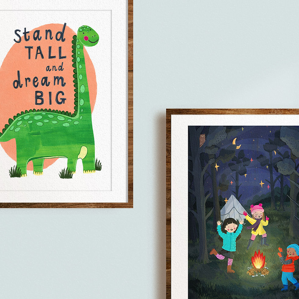 Thumbnail: Stand Tall Dinosaur Print