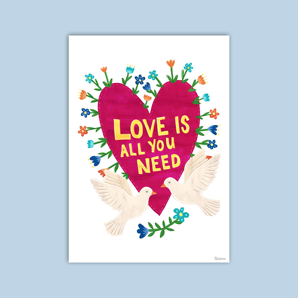 Thumbnail: Love is all you need print