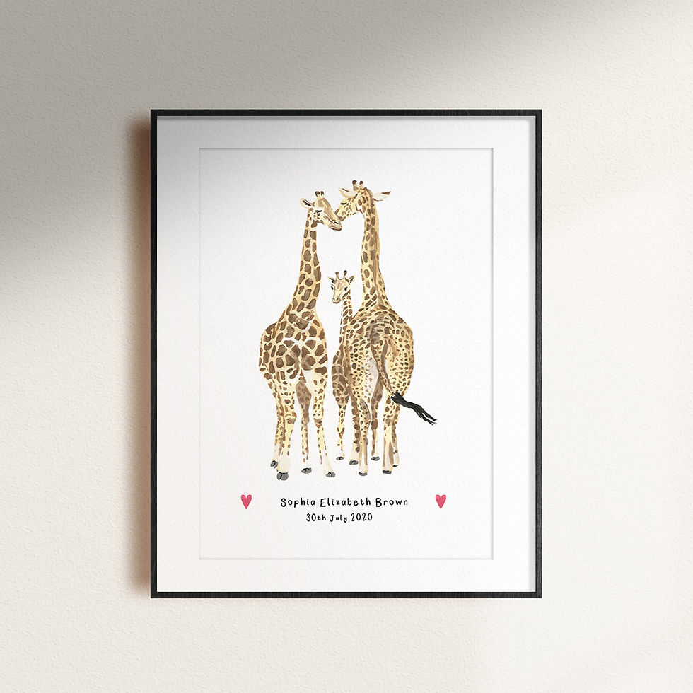 Thumbnail: Newborn Giraffe Print