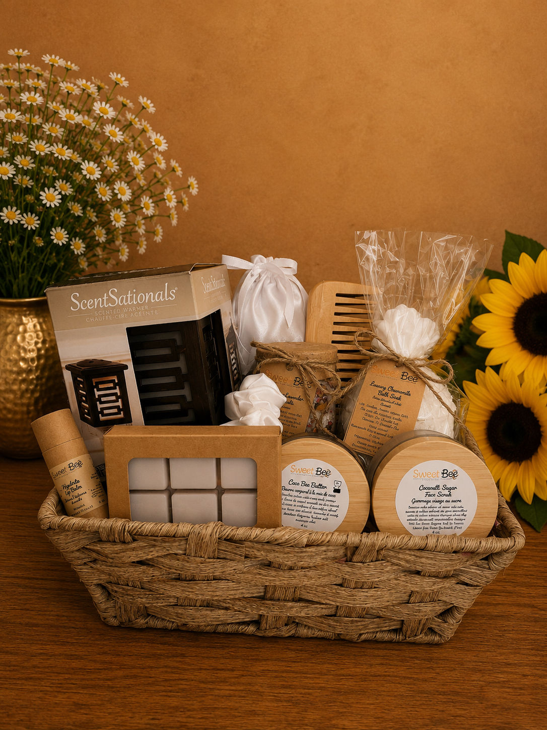 Lucina Wax Wamer Gift Basket