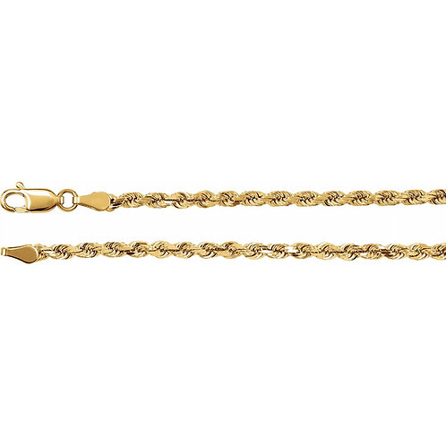 14K Solid Rope 39.61g 4mm "22