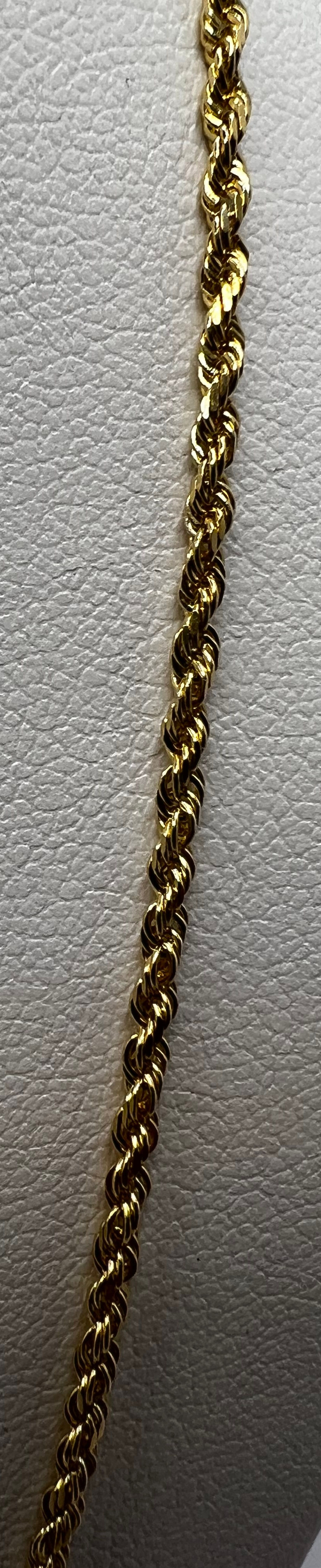 Thumbnail: 14K Rope chain 6 gm 16" 1.5mm