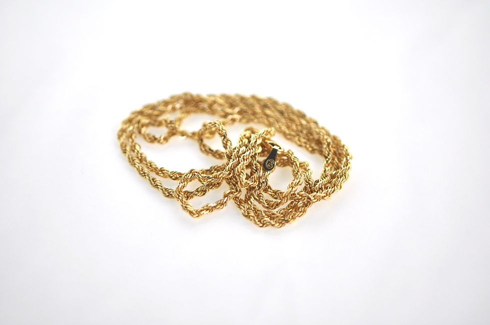 Thumbnail: 14K Solid Rope chain 9.1g Link "24