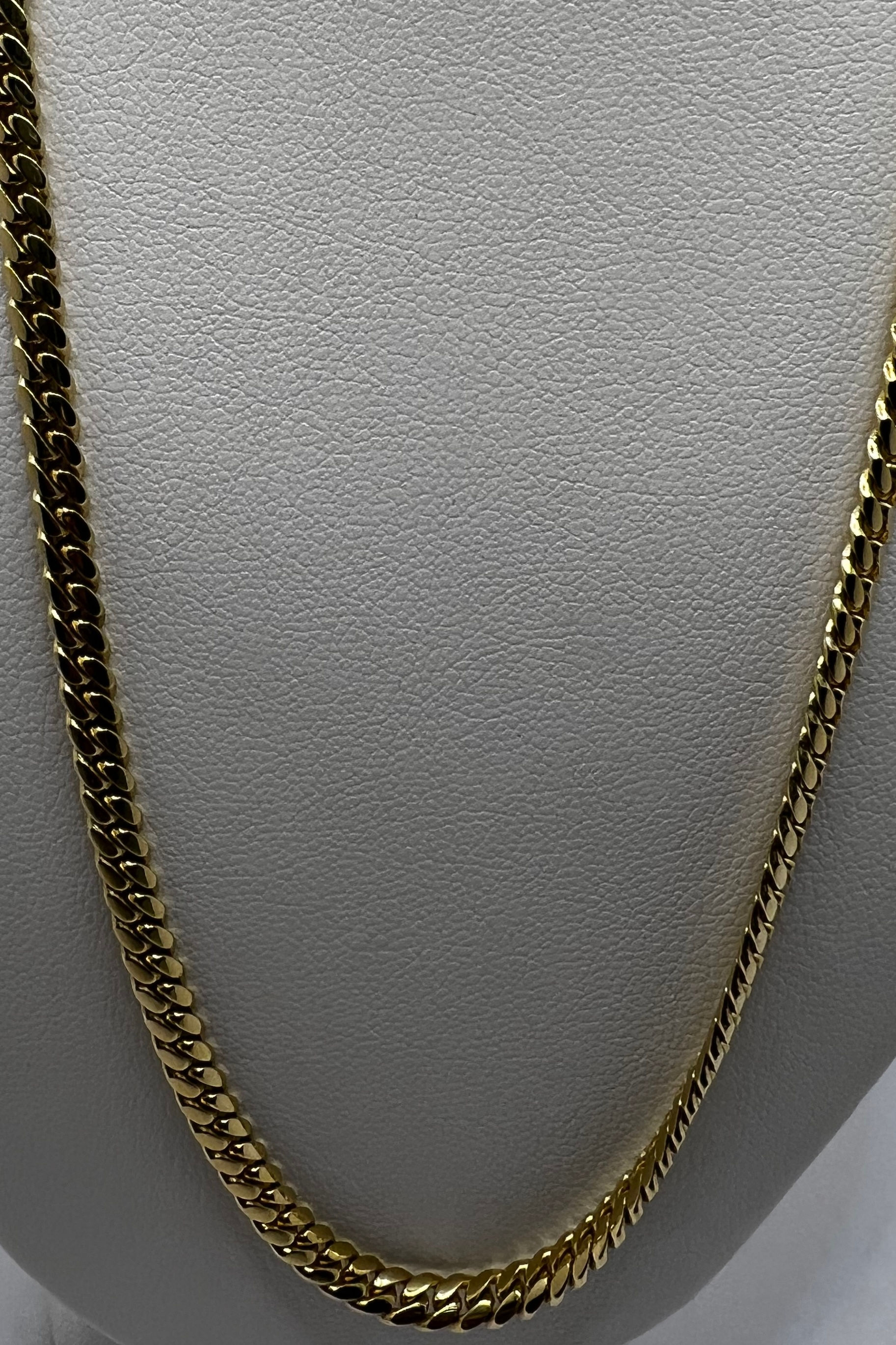  14KY Solid Miami Cuban chain 20.45 gm "16" 3mm