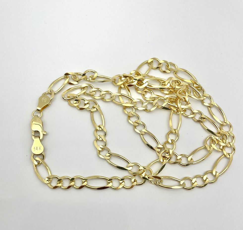 Thumbnail: 14K Solid Figaro 18.5 g 5.5 mm " 24"