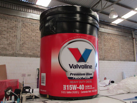 Giant Inflatable Bucket Replica Valvoline Engine Oil
