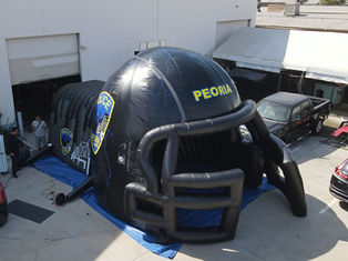 31x15x15 Inflatable Football Helmet Tunnel Peoria Police