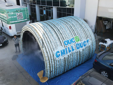 10x10x15 Custom Inflatable Misting Tunnel OUC Chill Duct