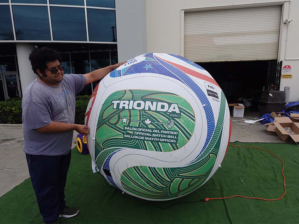Replica de Pelota Inflable Gigante Trionda Training del Mundial 2026 1.8m