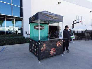 5x5 Custom Canopy Tent w/ Countertop Field Toast