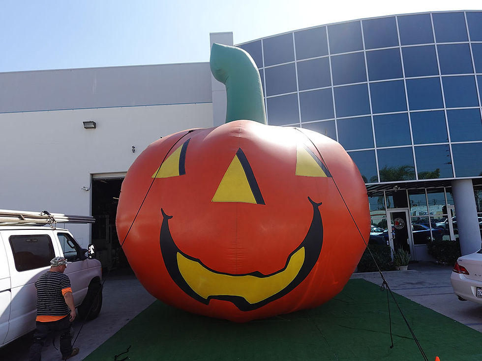 20ft Giant Halloween Inflatable Pumpkin with Smiley Face For Rent or Sale