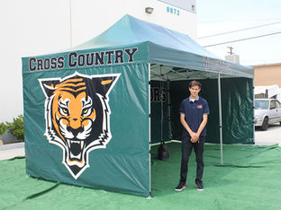 10x20 Custom Cross Country Team Tent Tigard Tigers