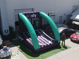 Inflatable Branded Basketball Game Ally Bank Savings