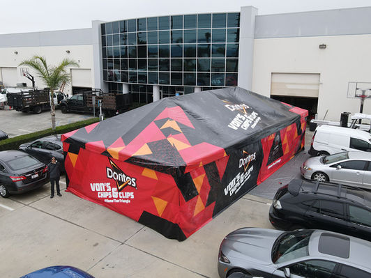 20x20 large custom commercial tent Doritos