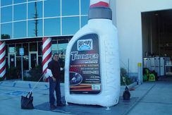 Giant Inflatable Bottle Replica Bel Ray Engine Oil
