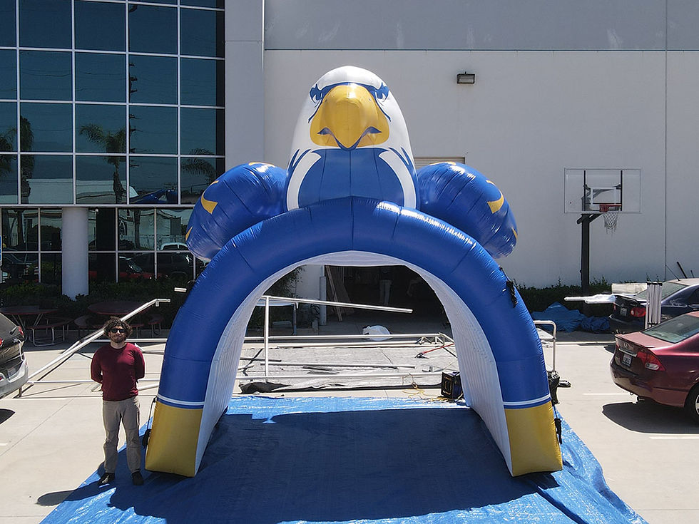 12x12x14 Custom Inflatable Eagle Football Tunnel Carl Sandburg High School