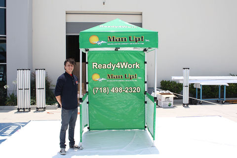 5x5 Small pop up canopy with walls Man Up