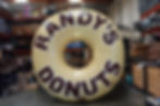 10ft Custom Giant Inflatable Donut Replica with Internal Lighting Randy's Donuts