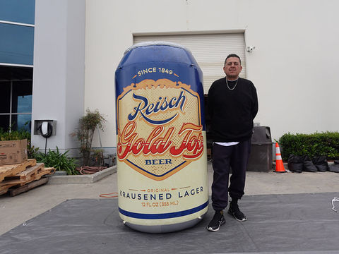 6ft Custom Inflatable Reisch Beer Can Replica for Sale