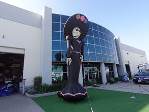 Catrina inflable para dia de muertos 4.5m (15 ft)