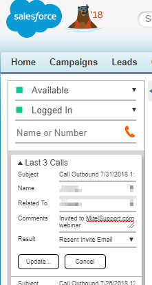 Mitel for Salesforce logo