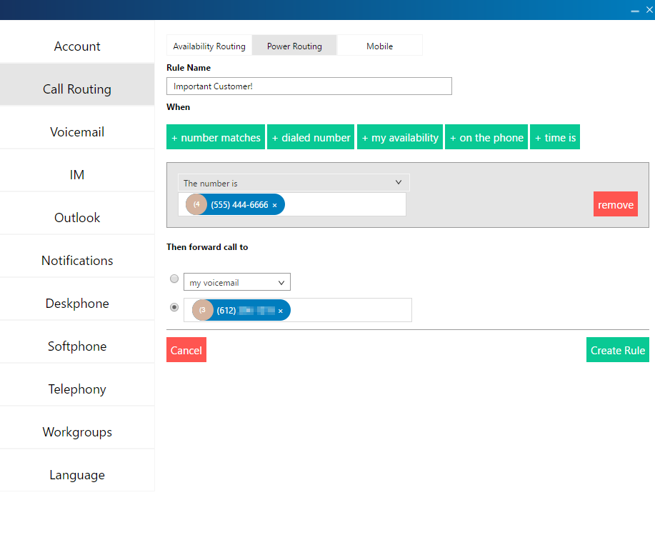 Mitel Power Routing