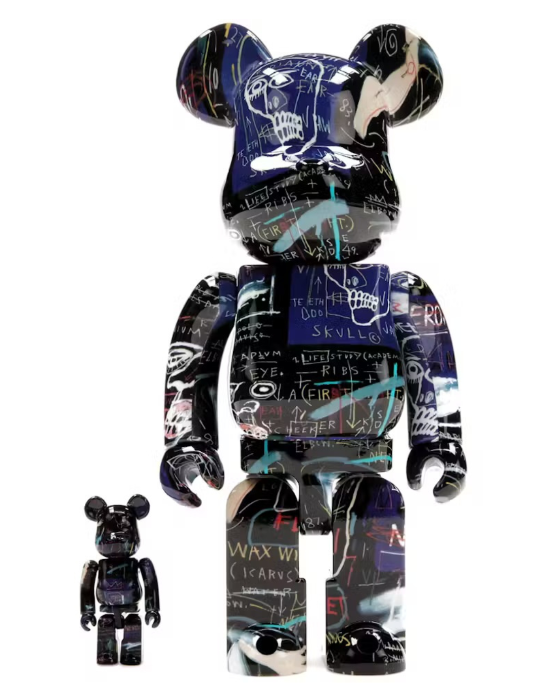 Bearbrick Jean-Michel Basquiat Nero Set