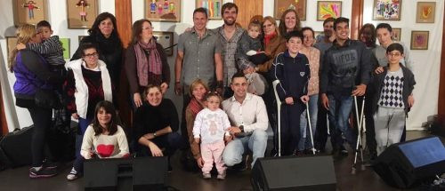 Tony Memmel Trio with the patients, families, and staff at Teletón