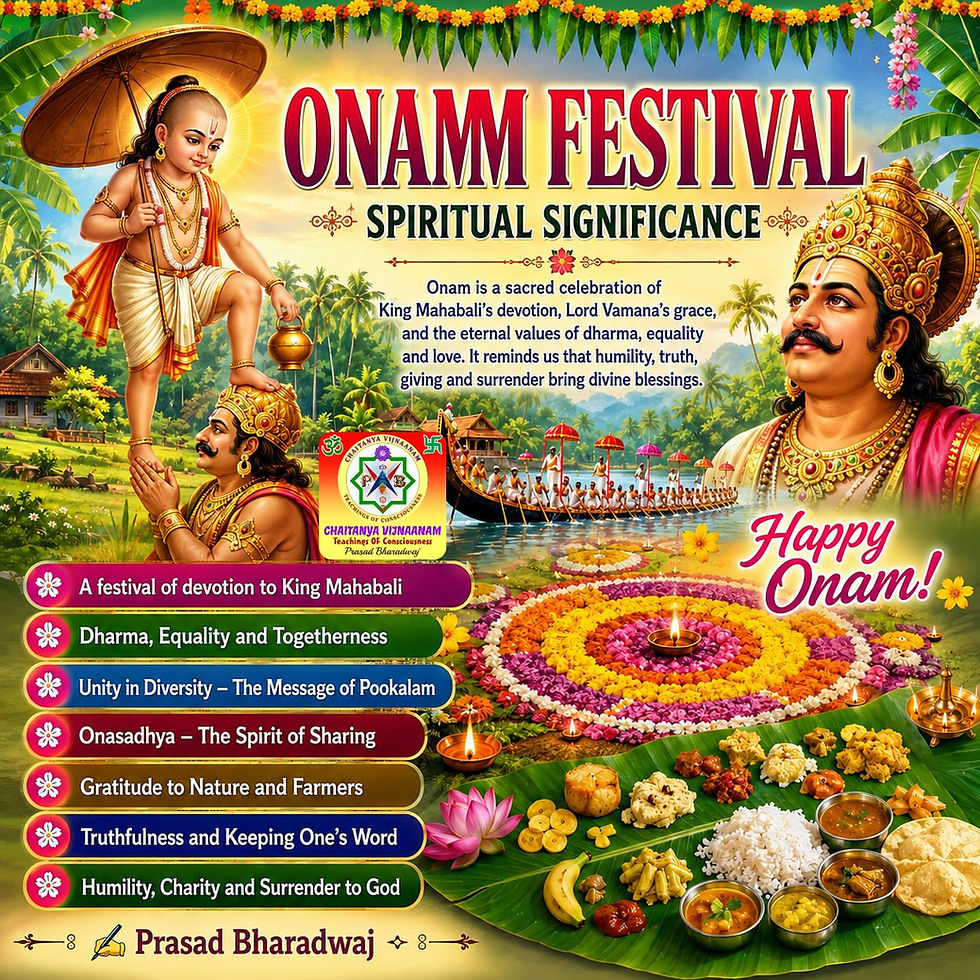 Onam Festival – Spiritual Significance
