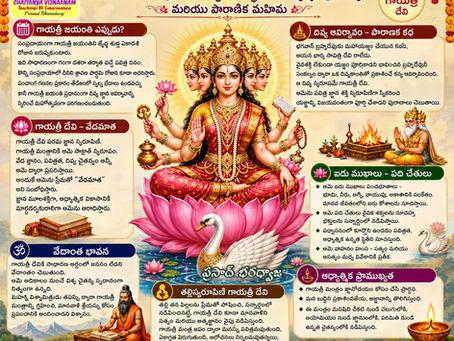 వేదమాత గాయత్రీ జన్మదినం – గాయత్రీ దేవి దివ్య ఆవిర్భావం, ఆధ్యాత్మిక ప్రాముఖ్యత మరియు పౌరాణిక మహిమ (Gayatri Jayanti – Birth, Origin, Significance and Mythology)