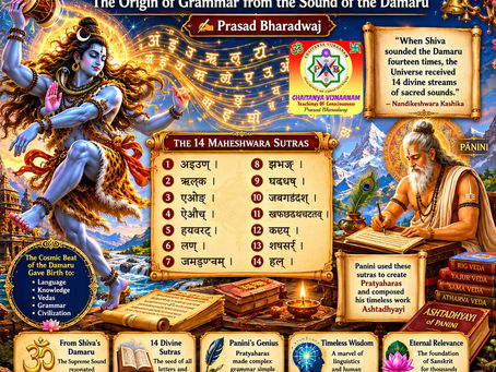 Maheshwara Sutras – The Origin of Grammar from the Sound of the Damaru