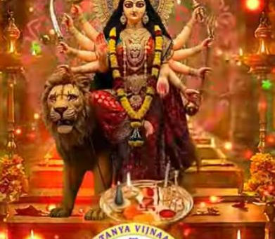 దుర్గామాత ఉదయం హారతి    Morning aarti of Goddess Durga    (a devotional YouTube Short)
