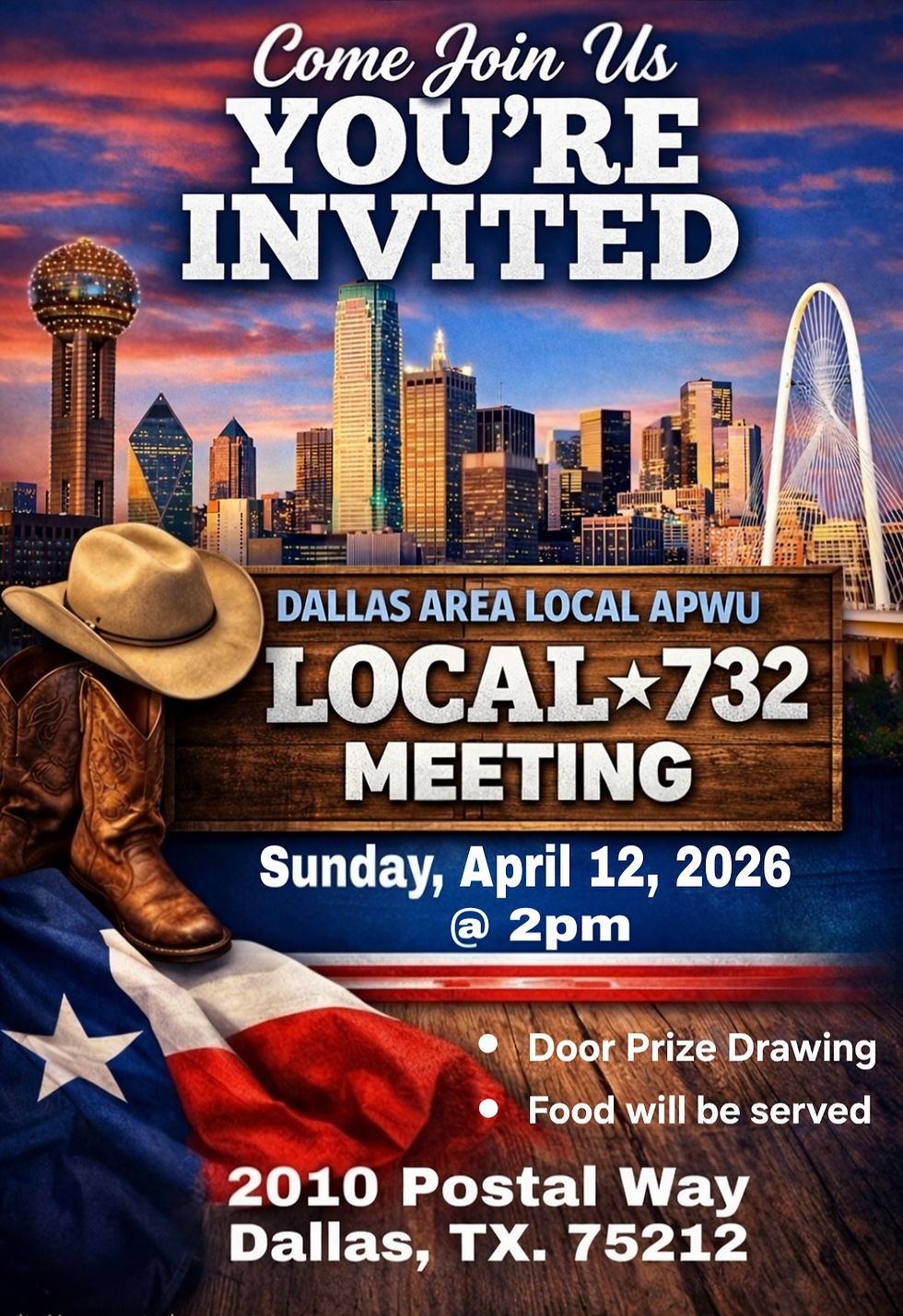 APWU Local 732 Membership Meeting – Dallas Area Local