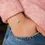 Thumbnail: simple silver bracelet with a small heart threaded on to it, on a ladies wrist