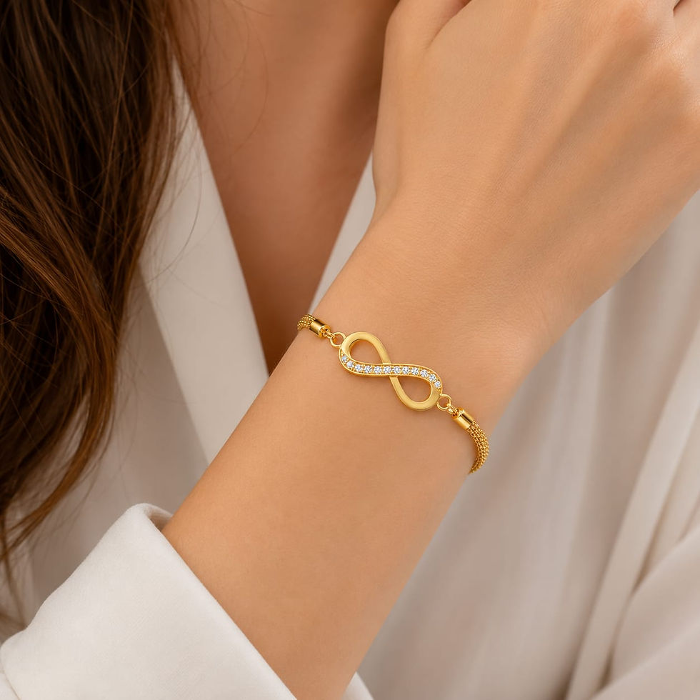 Thumbnail: Golden Infinity Bracelet