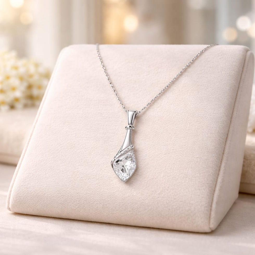 Thumbnail: Angel Tear Drop Necklace 