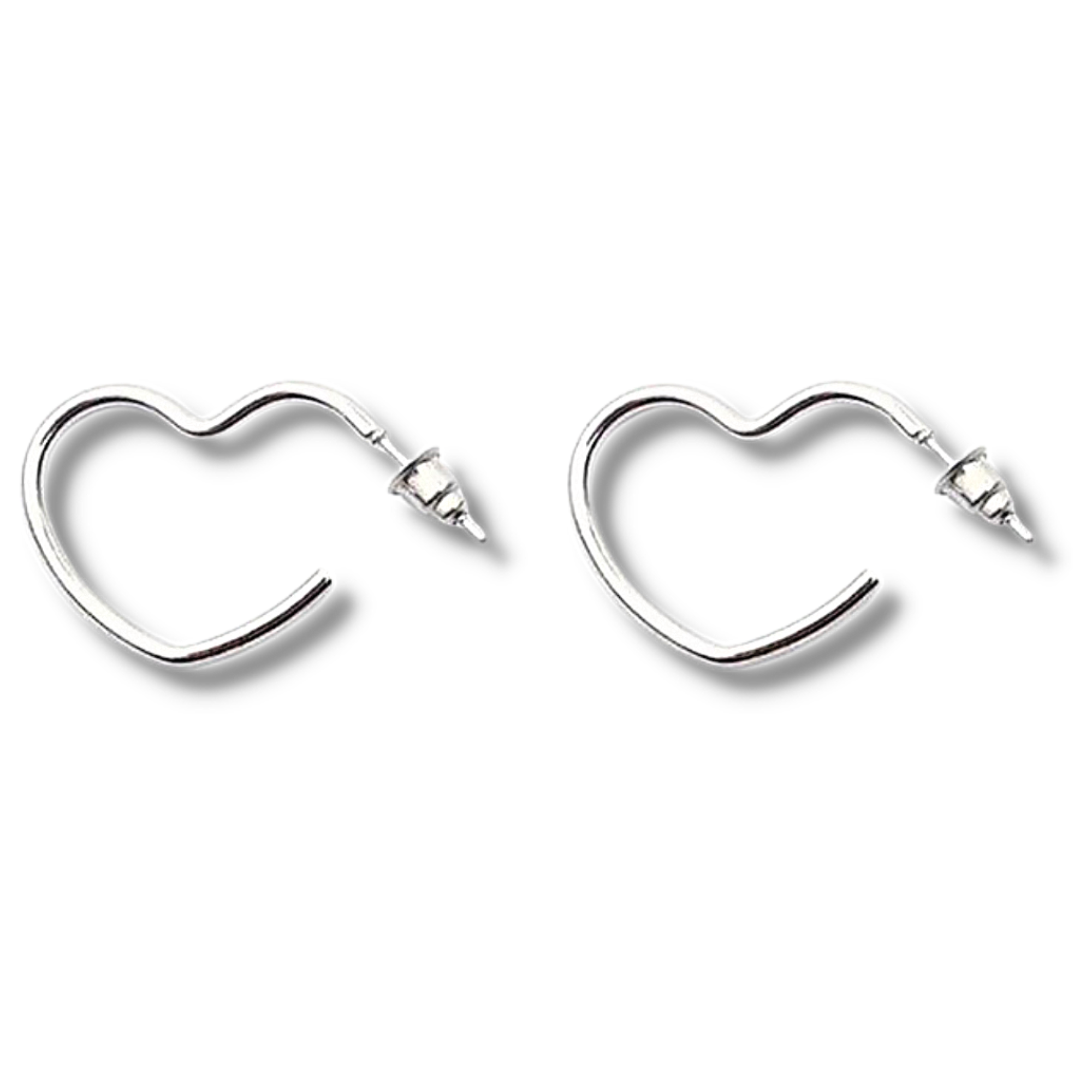 Heart Hoop Earrings