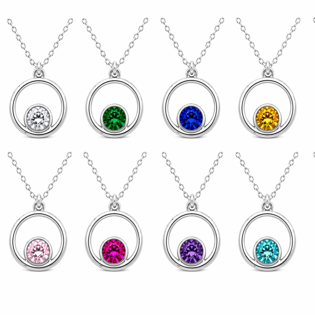Colourful Circle Necklace (Various Colours)