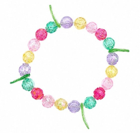 Thumbnail: Rose Beaded Bracelet (Multiple Options)