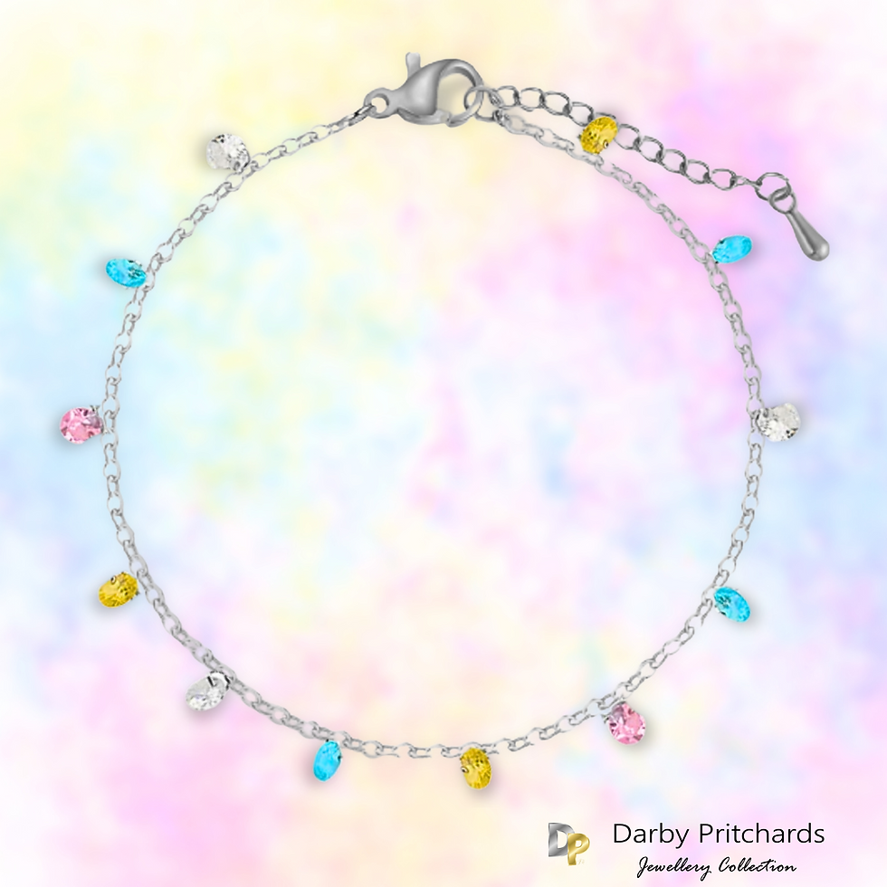 Thumbnail: Colourful Crystal Anklet
