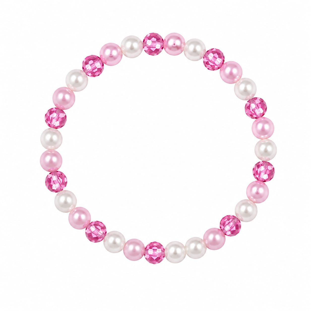 Children's Pink Bead Bracelet