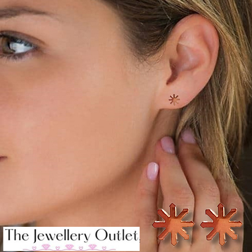 Thumbnail: Golden Flower Stud Earrings