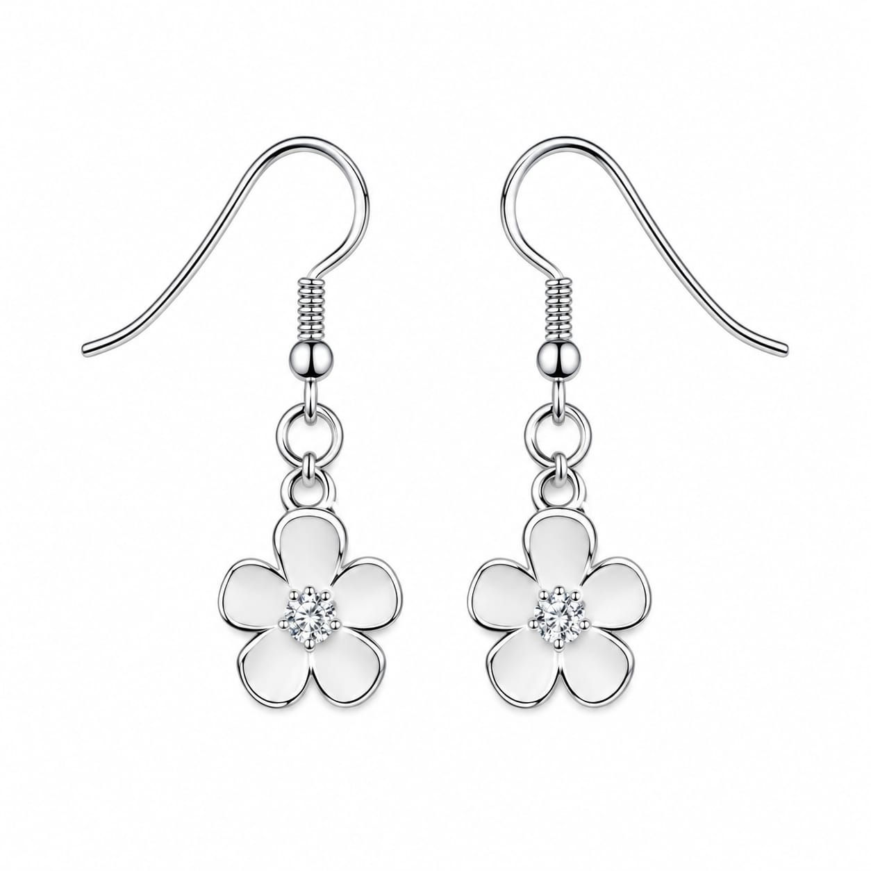 Frosted Petal Earrings