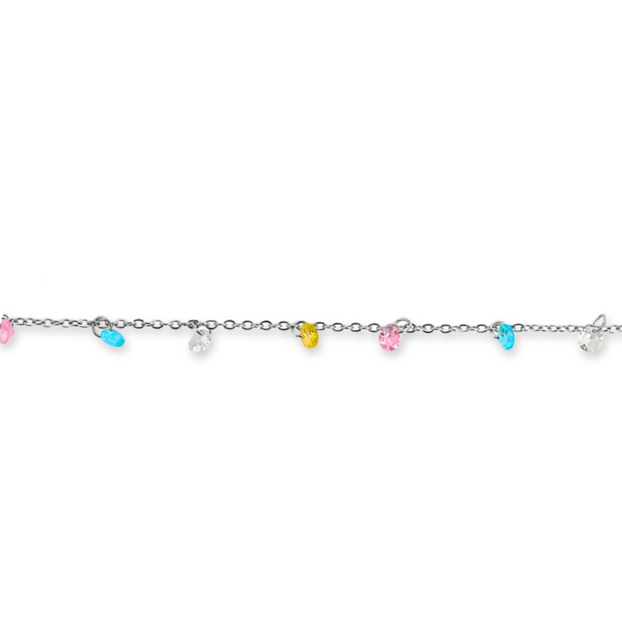 Colourful Crystal Anklet